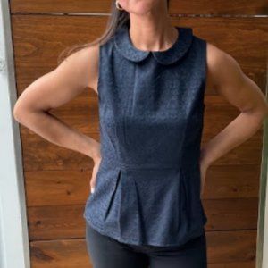 J. Crew peplum sleeveless top